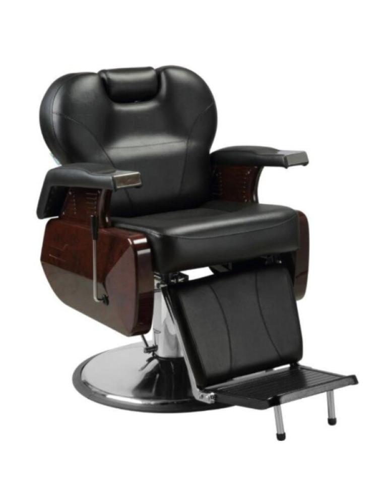 Salon System Audi Q5 Men's Salon Chair - Brown Wood Finish