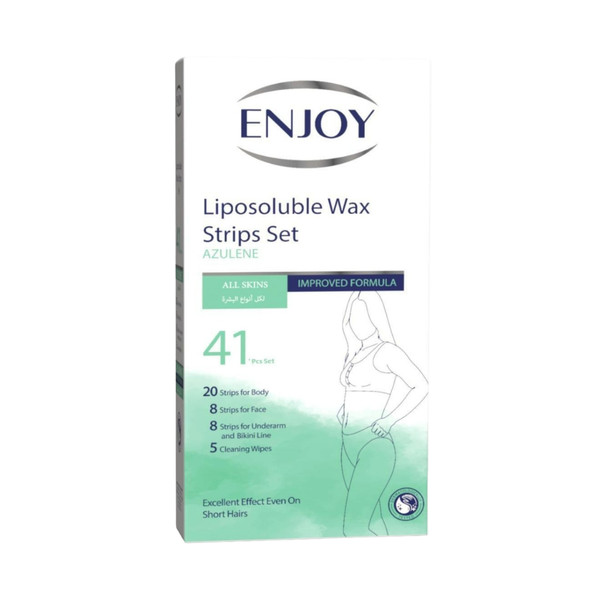 Enjoy Azulene Wax Strips Hair Removal All Skin Types 41 Strips
