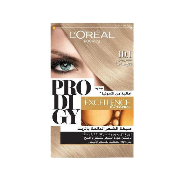 Ash Blonde Hair Color Very Light 10.1 L'Oreal Prodigy 1 Pack