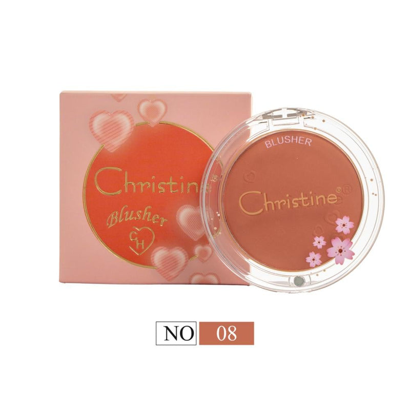 Powder Blush Radiant Finish Highly Pigmented Formula Christine No. 08