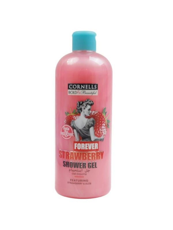 Cornells Strawberry Shower Gel with Aloe Vera, 750ml