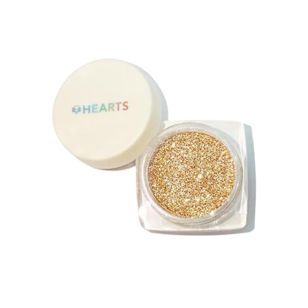Hearts Glitter Eye Powder 09, Shimmery Eyeshadow, Fine Milled