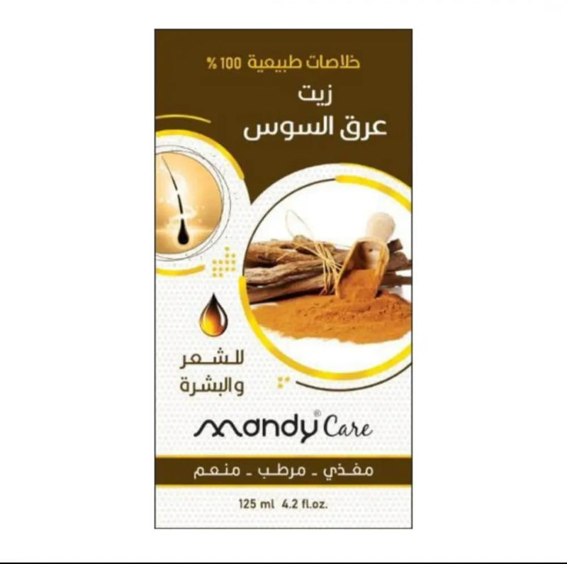 Licorice Hair Oil Strengthening Natural Growth Formula Mandy Care 125ml