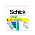 Schick Execta Men's Razor with Ceramic Blades, Aloe Vera & Vitamin E, 7 Count