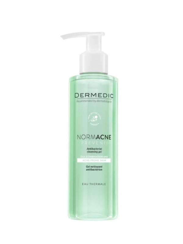 Dermedic Normacne Antibacterial Cleansing Gel with Green Tea & Zinc PCA - 200ml