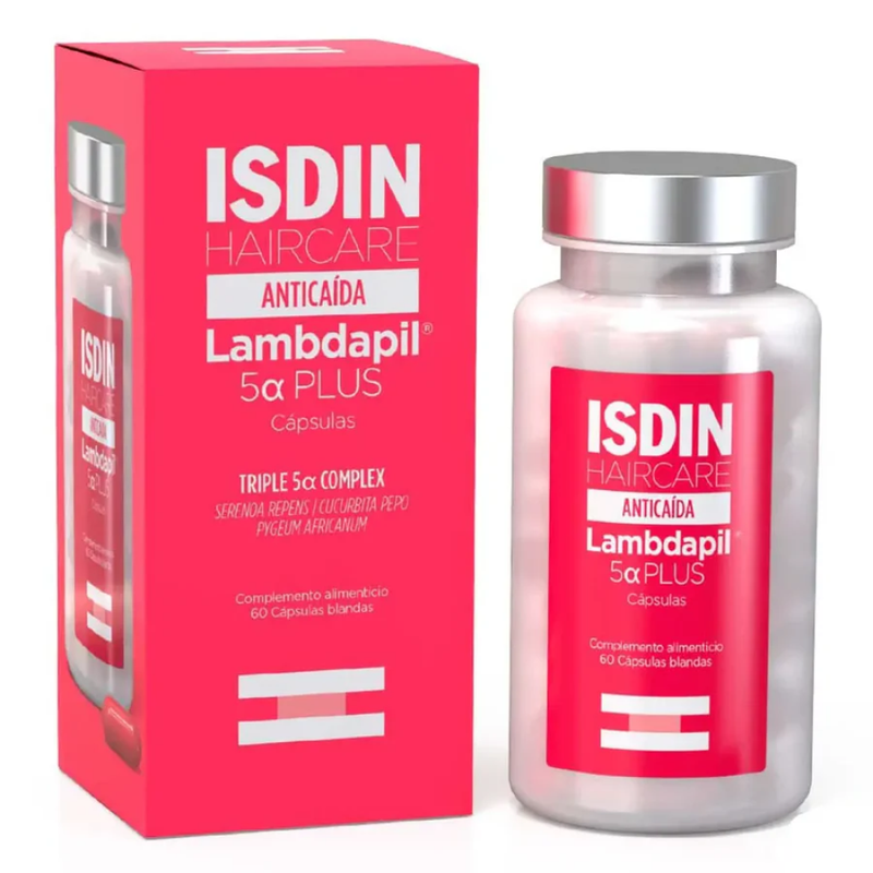 Hair Supplement Lambdapil 5 Alpha Plus Strengthening Capsules ISDIN 60 Caps