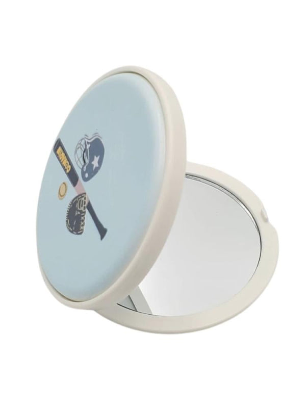 Sasha Round Mirrored Bag Accessory - Foldable Pocket Mirror