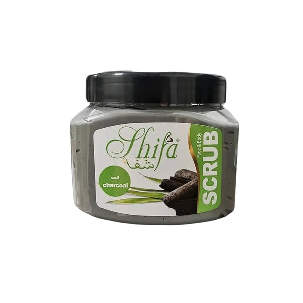 Shifa Charcoal Face and Body Scrub, 500ml