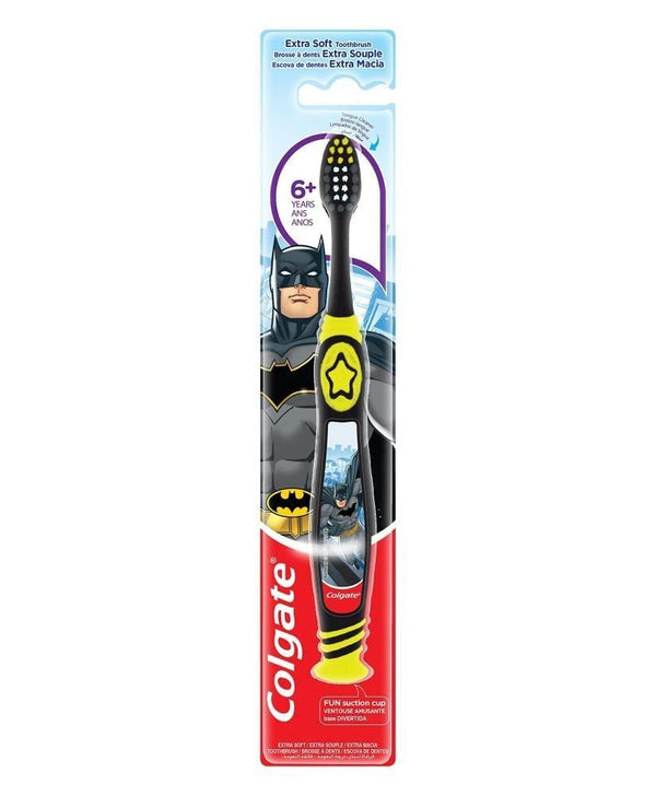 Kids Toothbrush Extra Soft Batman Manual Brush Colgate 6 Years+
