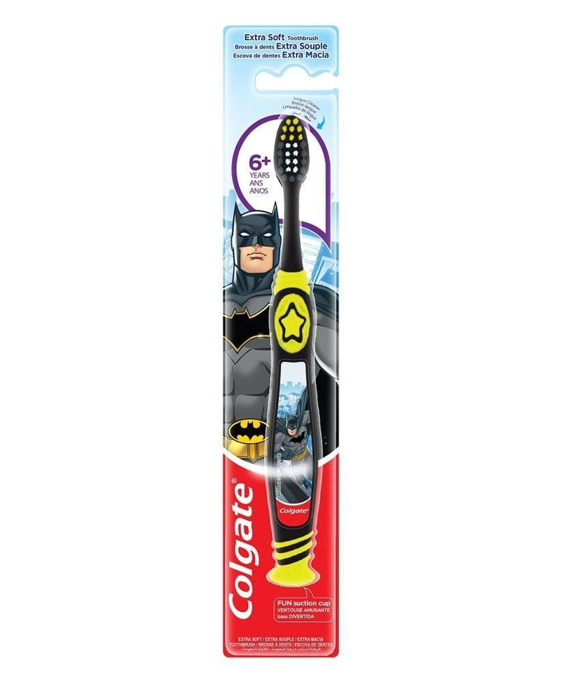Kids Toothbrush Extra Soft Batman Manual Brush Colgate 6 Years+