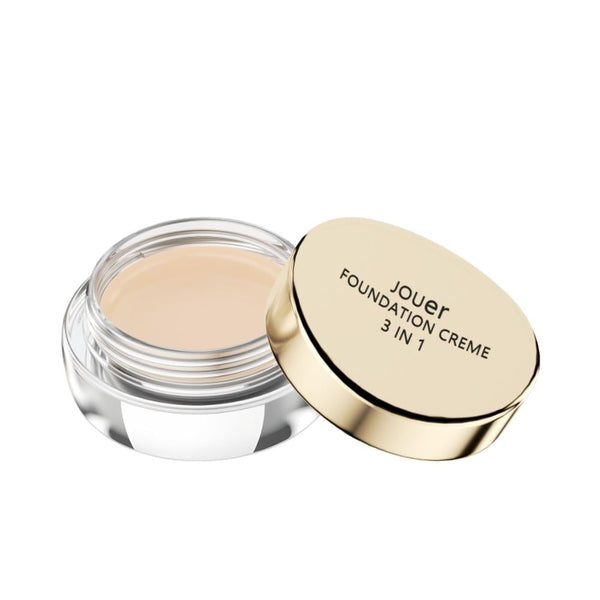 Jouer 3-in-1 Foundation Cream, 61 Sunlight, Long-Lasting, Oil-Free