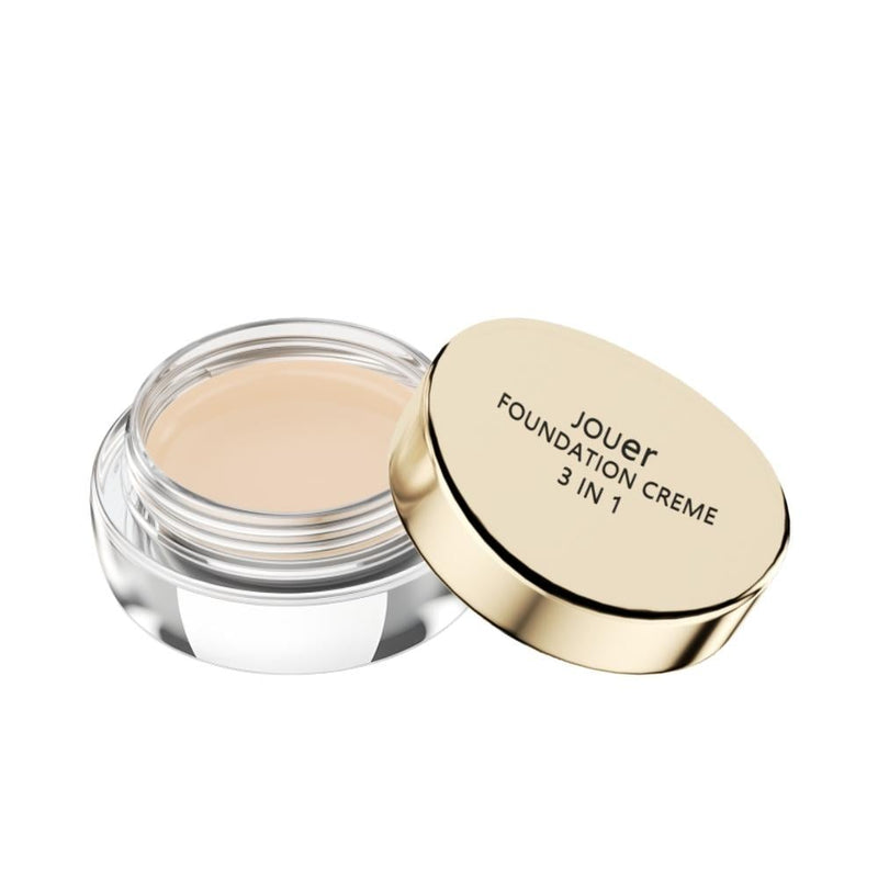 Jouer 3-in-1 Foundation Cream, 61 Sunlight, Long-Lasting, Oil-Free