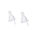 Farlin Baby Bottle Nipple, Silicone, Medium Flow, 2 Pack