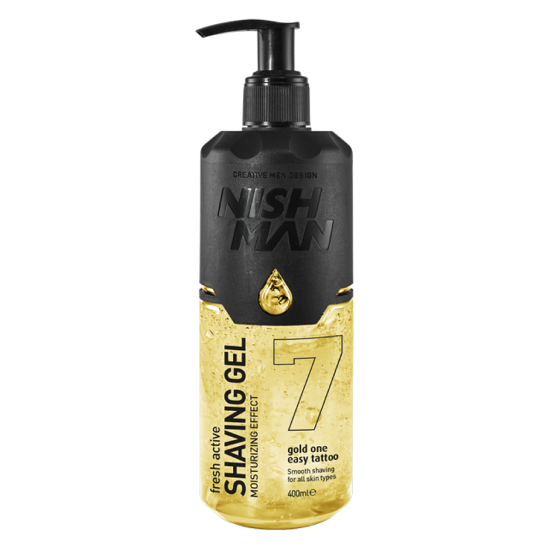 Top Rated Shaving Gel Fresh Active Gold One Nishman 400ml