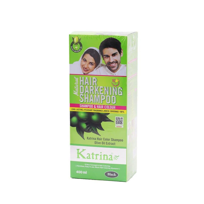 Hair Dye Shampoo Darkening White Hair Olive Oil Katrina 400ml