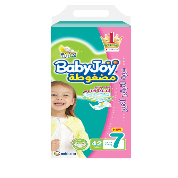Baby Joy Diapers Size 7 Giant Pack 42 Count Absorbent Nappies