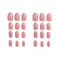 Katia Self-Adhesive Artificial Nails, Oval Shape, Glossy Nude, CK25