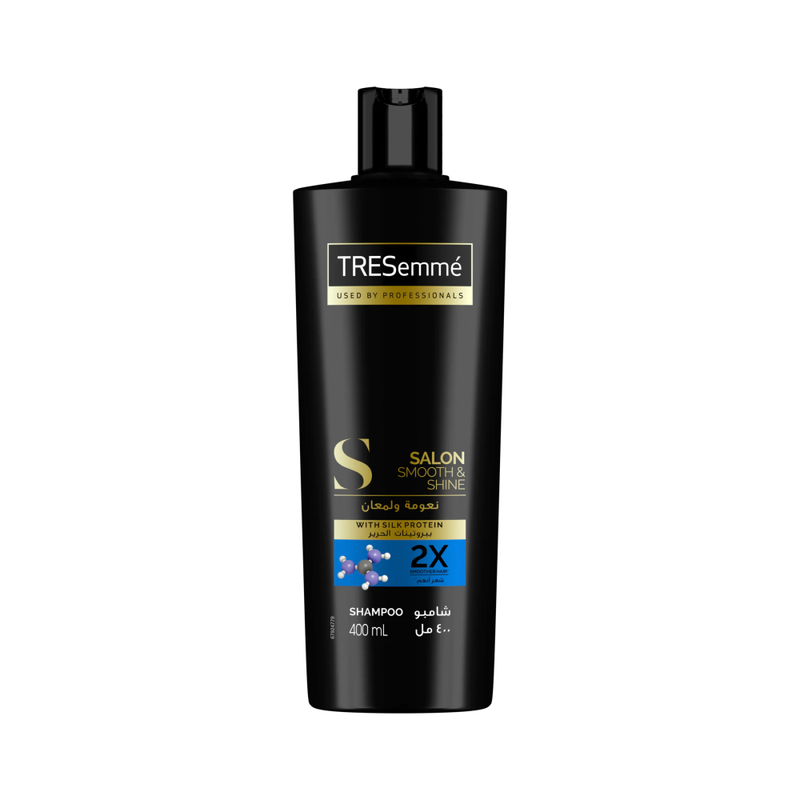 TRESemmé Silky Smooth & Shine Shampoo, 400ml, Hydrating Formula for Softness and Shine