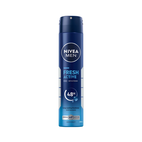 Best Spray Deodorant For Men Fresh Active Ocean Extract Nivea 200ml