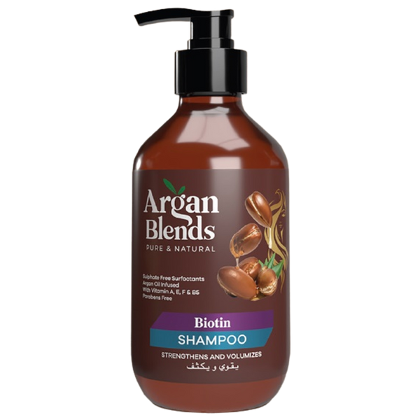 Shampoo Biotin Strengthening Formula Argan Blends 300ml