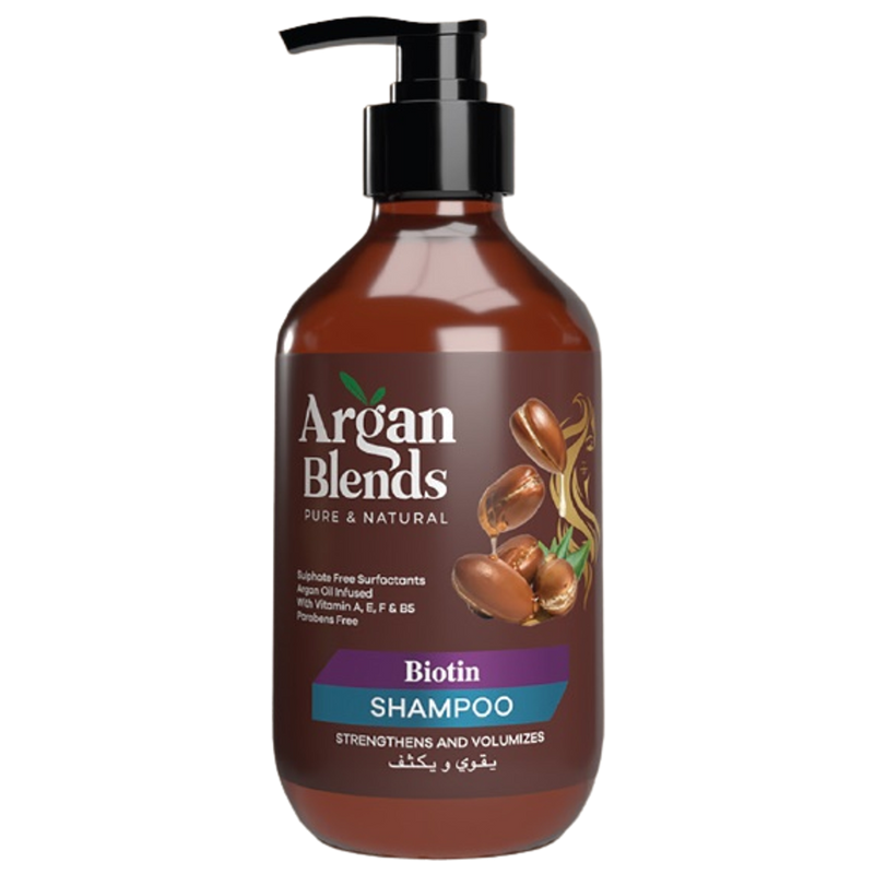 Shampoo Biotin Strengthening Formula Argan Blends 300ml