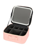 Salon System Makeup Bag with Mirror - Pink