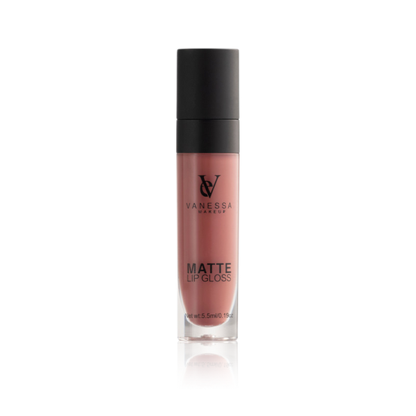 Matte Lip Gloss Matte Lip Gloss Base Long-Lasting Finish Vanessa Makeup 5ml