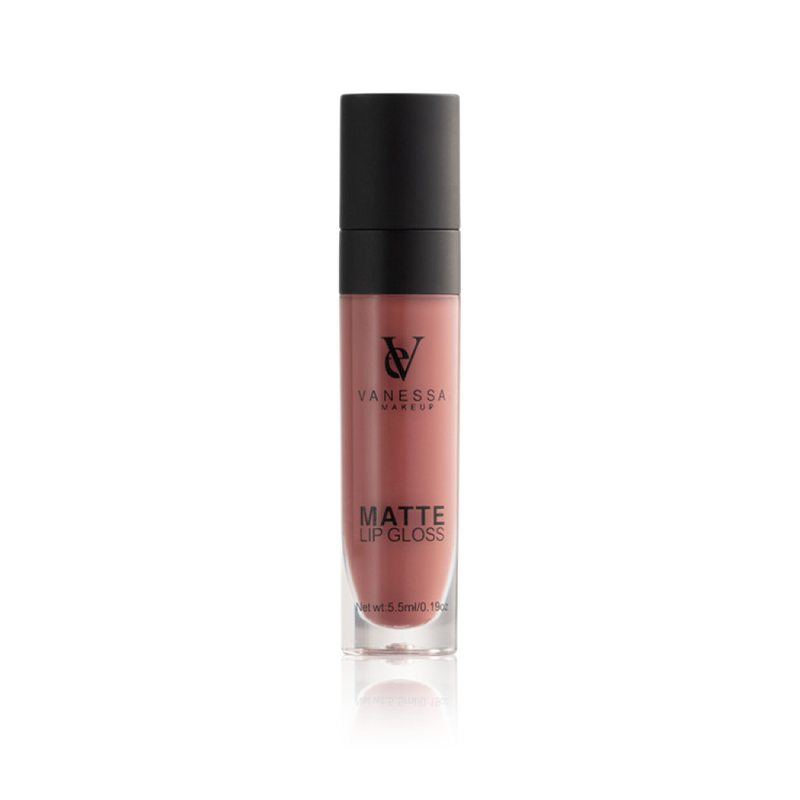 Matte Lip Gloss Matte Lip Gloss Base Long-Lasting Finish Vanessa Makeup 5ml