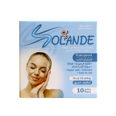 Solande Makeup Remover Pads: Ultra Soft, Waterproof, Deep Clean 10PCS