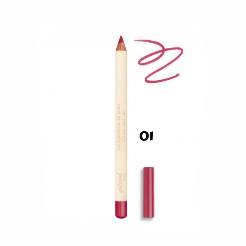 Yolande Beauty Lip Liner Pencil No. 01 Waterproof Creamy Formula