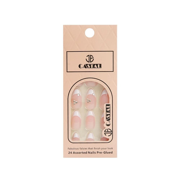 Self-Adhesive Artificial Nails Reusable C05 Castal 24 Pieces
