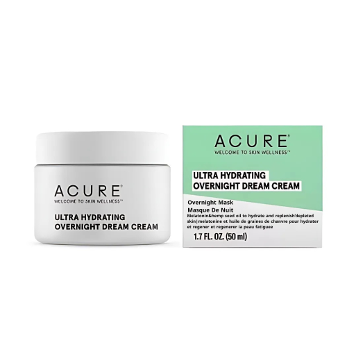 Acure Brightening Night Cream, Moisturizing Face Treatment, 50ml