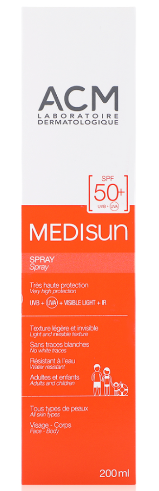 SPF Setting Spray Sunscreen SPF50+ Over Makeup ACM Laboratories 200ml