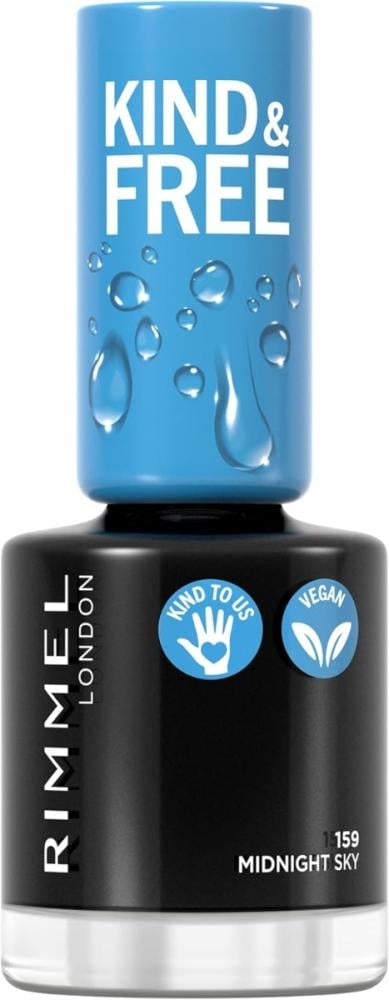 Shop Nail Polish Free-From Formula Midnight Sky 159 Rimmel 10ml