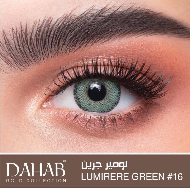 Contact Lenses Online Lumière Green Gold-16 Natural Beauty Dahab 10 Pack