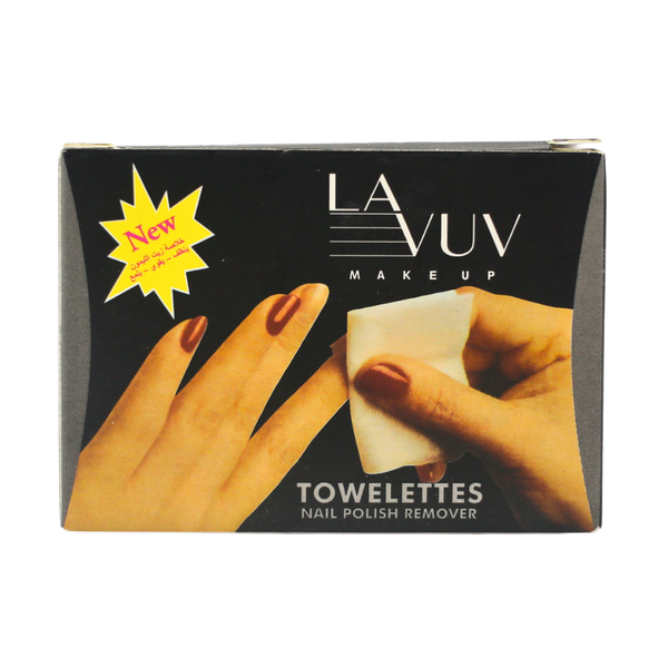 Lavuv Large Nail Polish Remover Wipes - 12 Count