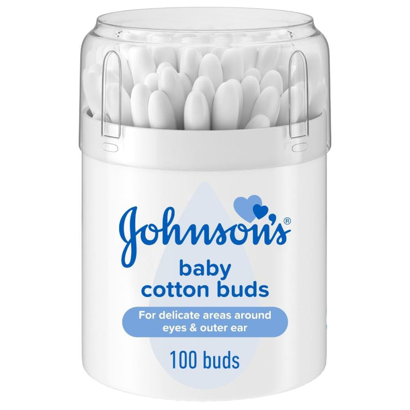 Cotton Buds for Ear Wax Gentle Hygiene Applicators Johnson 100 Pieces
