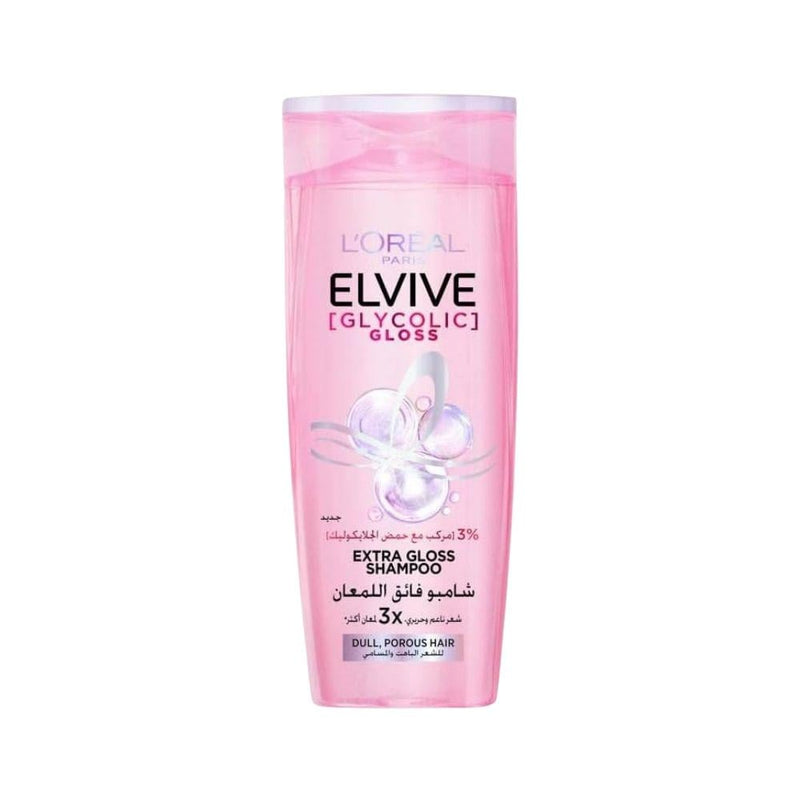 L'Oreal Paris Elvive Glycolic Gloss Shampoo with Glycolic Acid, 400ml