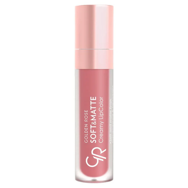Matte Liquid Lipstick Creamy Long-Wear Shade 108 Golden Rose 5.5ml