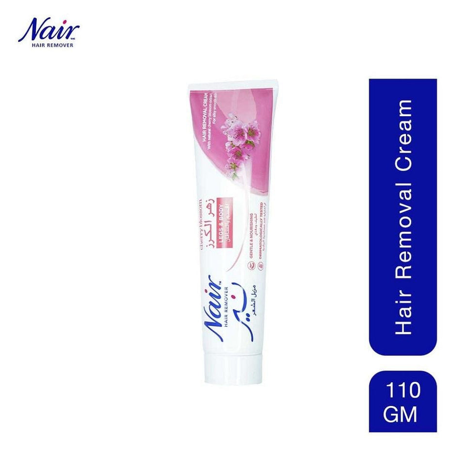 Nair Hair Removal Cream with Cherry Blossom for Legs & Sensitive Areas 110gm
