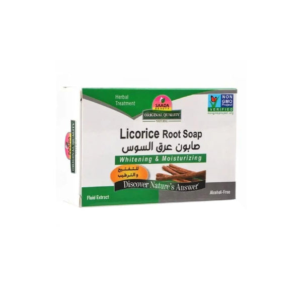 Natural Bar Soap Licorice Brightening Saada Beauty 125g