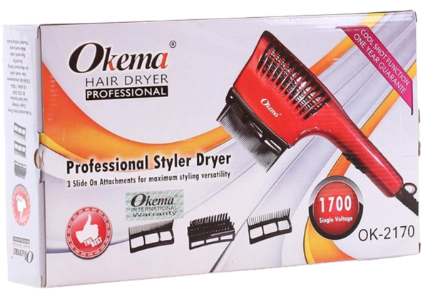 Hair Dryer and Straightener Gift Set Professional Results Okema OK2170