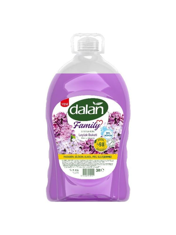 Dalan Family Pack Liquid Soap - Fragrant Floral - 3 Liters