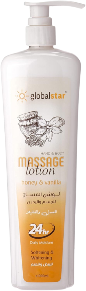 Best Body Lotion Honey and Vanilla Deep Moisture Global Star 1000ml