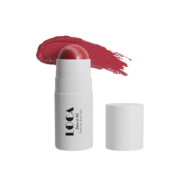 Loca Creamy Blush Stick 05 Mauve Rose, Multi-Use for Cheeks, Eyes, Lips