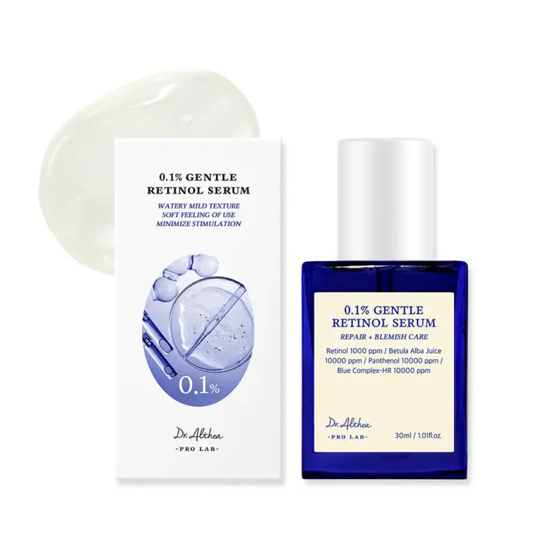Dr. Althea Gentle Retinol Serum 0.1% for Skin Smoothing, 30ml