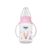 Wee Baby Silicone Baby Bottle 6-18 Months Pink Comfortable Design 150ml