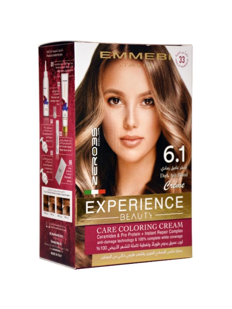 Zero 35 Hair Dye Kit - Shade 6.1 Dark Ash Blonde with Ceramides