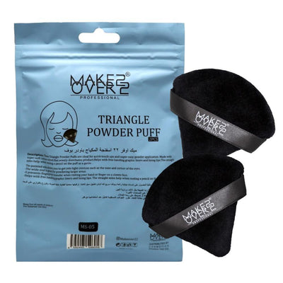 Makeover22 Triangle Powder Puff Sponges - Even Distribution & Soft 2Pcs