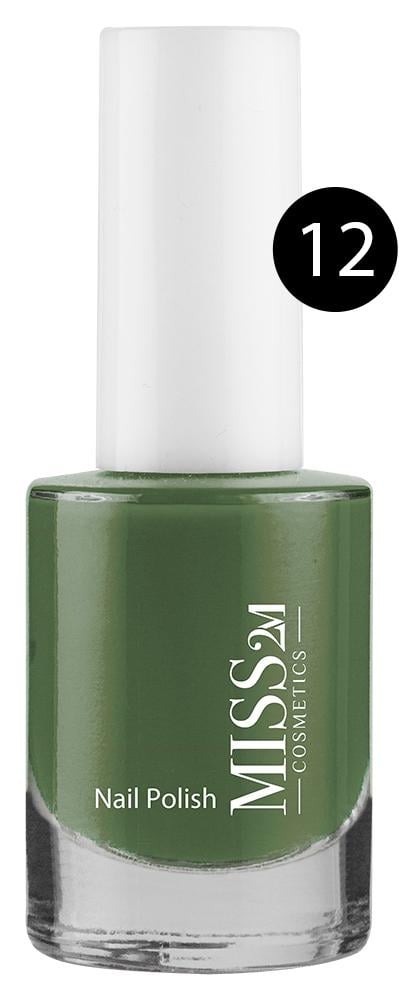 Nail Polish Glossy Long-Wearing Shade 12 Miss 2M 10ml